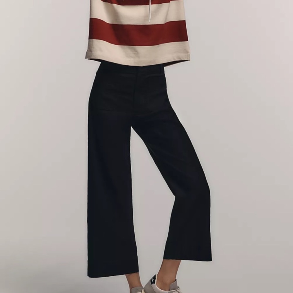 Anthropologie - The Colette Cropped Wide-Leg Pants by Maeve